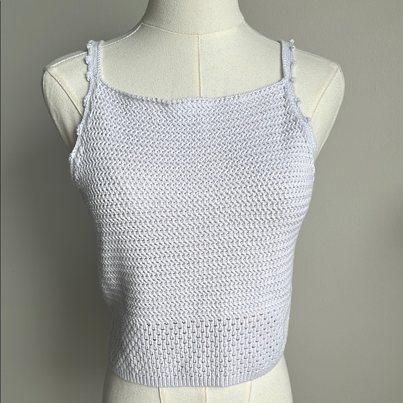 Artitzia Wilfred Womens Soft Crochet Knit Breathable Cottagecore Boho Tank Top M - Picture 1 of 8